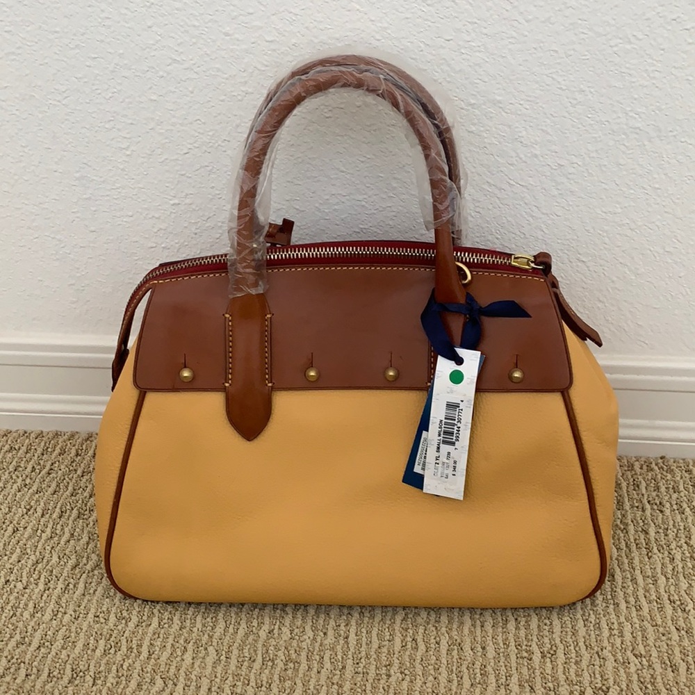 BNWT Dooney & Burke Small Wilson Bag. Yellow